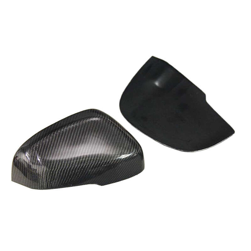 1Pair Carbon Fiber Side Mirror Covers Caps Fit for Volvo S60 V60 V40 11-2017