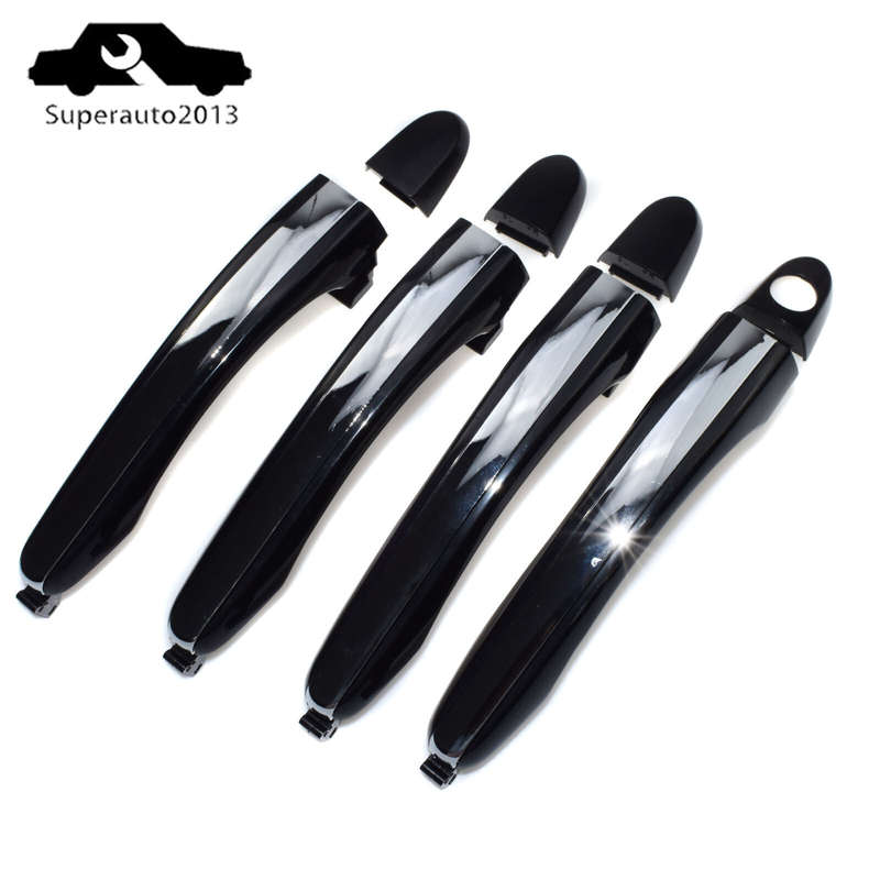 4PCS Outside Front Rear Left Right Door Handle Chrome For Hyundai Azera 2006-11