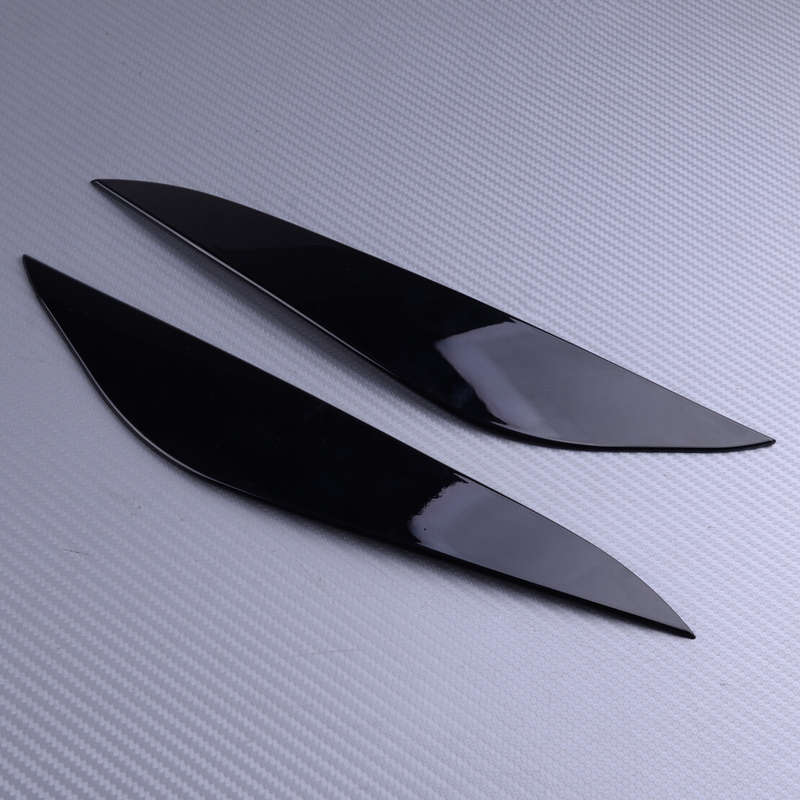 1 Pair ABS Headlight Eyebrow Eyelid Trim Cover Fit For Tesla Model 3 17-20