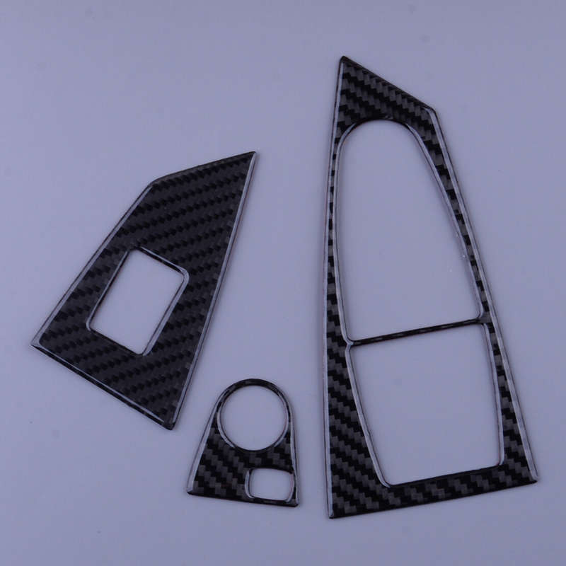 Carbon Fiber Window Lift Switch Cover Trim Fit for BMW 6series E63 E64 2004-2010