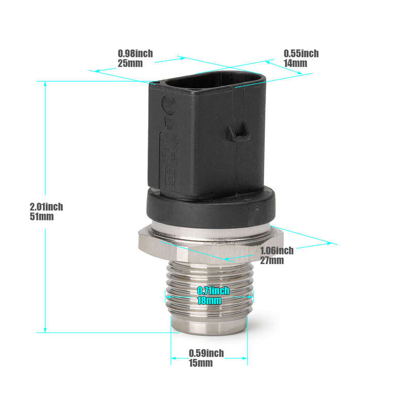 Fuel Pressure Sensor For Mercedes-Benz W164 X164 W211 W251 E320 ML320 R320 GL320
