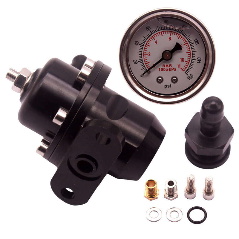 For Honda B16 B18 B17 B20 Si LS GSR D16 Racing FPR+Fuel Pressure Regulator Gauge