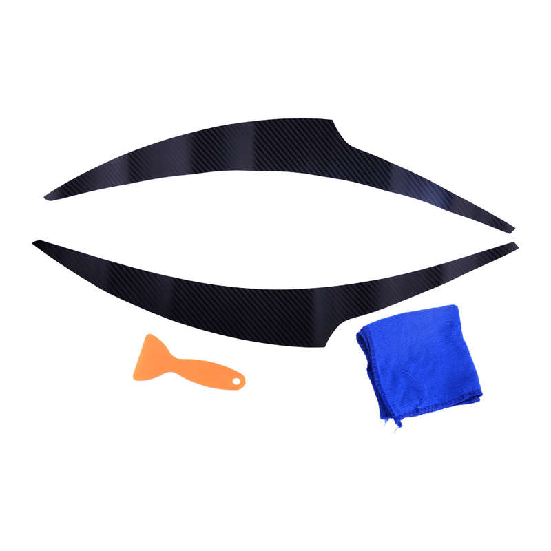 2Pcs Headlight Eyebrow Eyelid Trim Cover Fit for Honda Accord 2014-2015