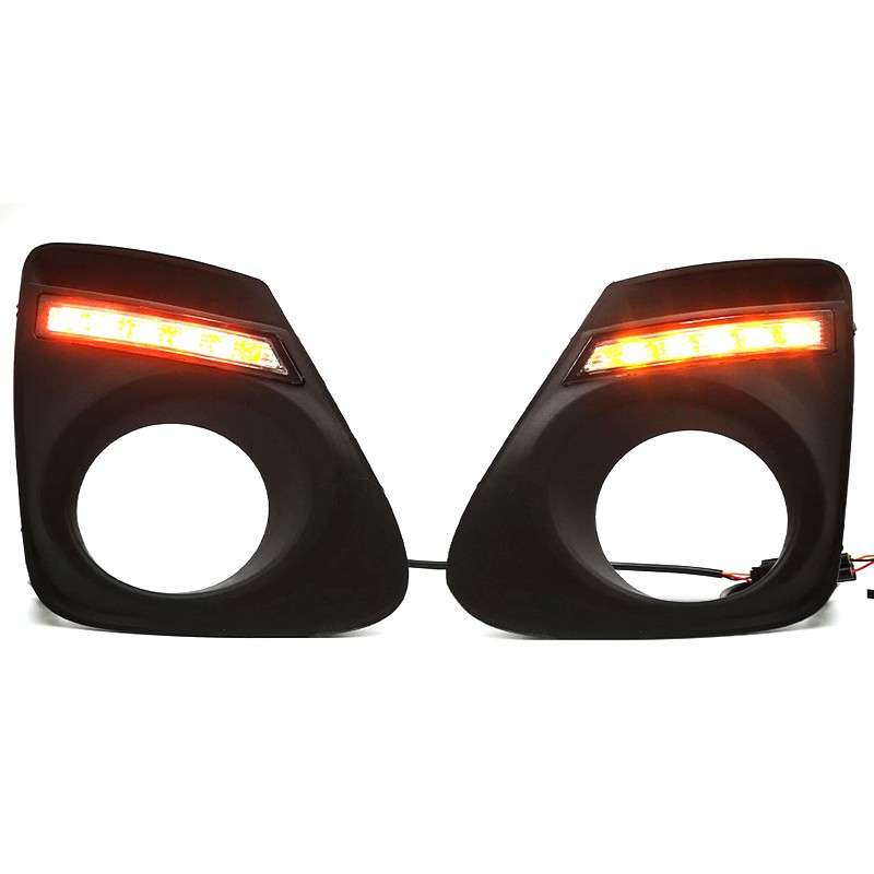 2pcs LED Daytime Running Light DRL Fog Lamp Signal Fit For Toyota Corolla Altis