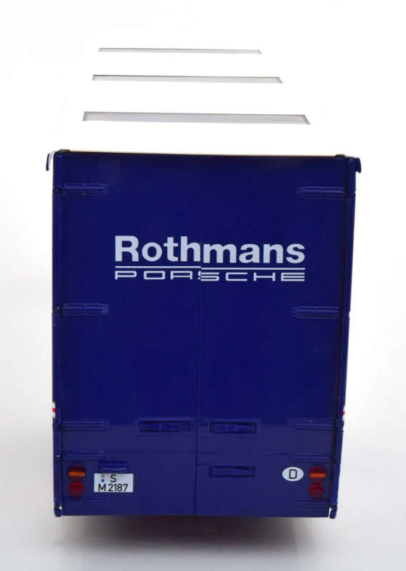 1/18 CMR Mercedes Benz O317 Porsche Race Transporter Rothmans
