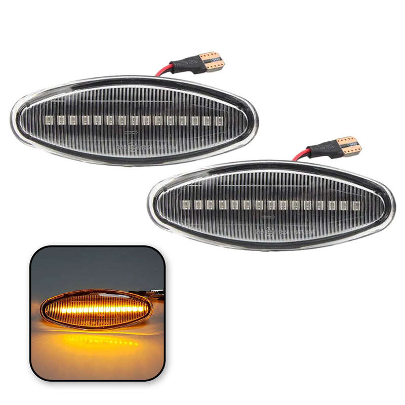2pc Side Turn Signal Marker Light Lamp fit for Jaguar S-Type XK8 XKR XJ X350