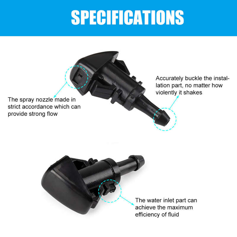 Windshield Washer Squirter Nozzle Spray Jet Kit for Chrysler Dodge Ram 4805742AB