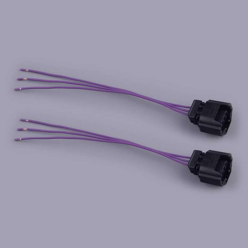 2Pcs Car Cam Crank Position Sensor Connector Plug Pigtail Fit For Nissan