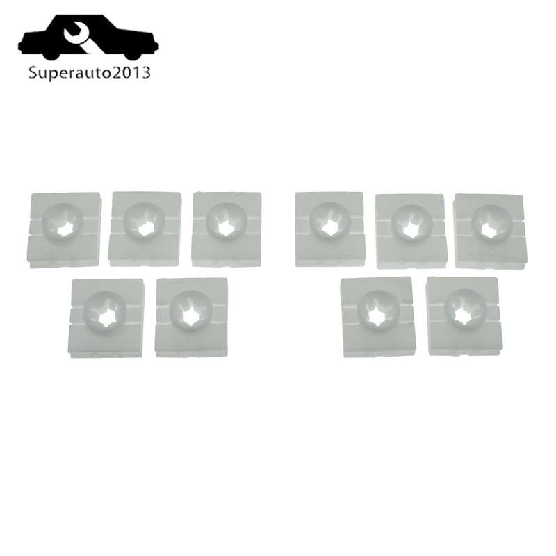 0009912098 10PCS New Rocket Molding Clips Set For Mercedes Smart Fortwo 2008-16