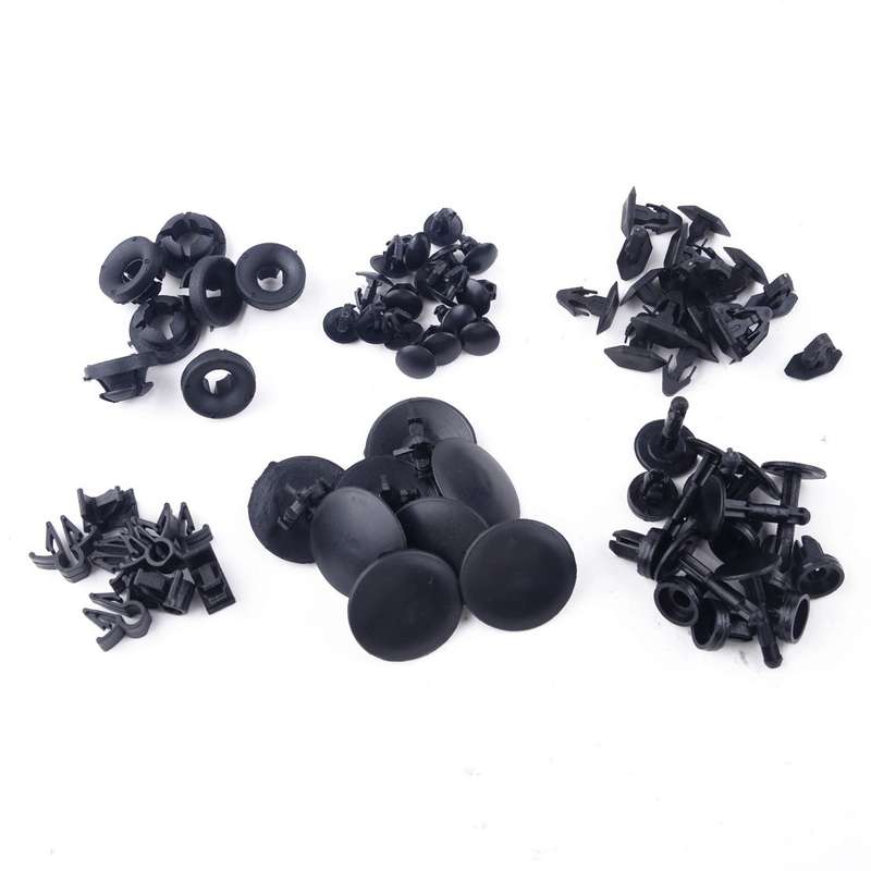 72x Car Clip Hood Insulation Cowl Panel Retainer Assortment Fit For Honda Civic