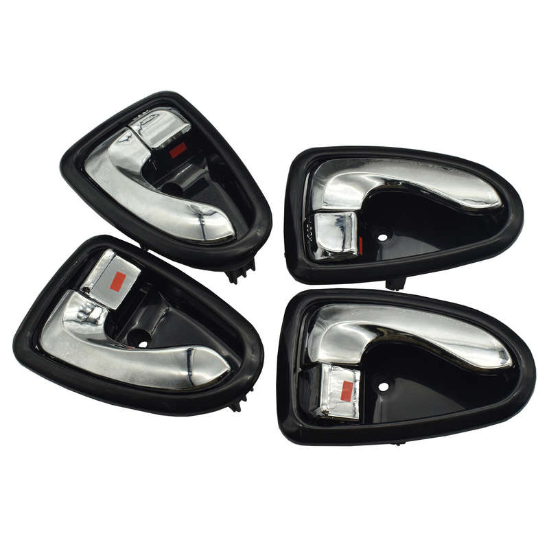 4PCS Left Right LH RH Chrome Inside Door Handle For Hyundai Accent 1.6L 2000-06
