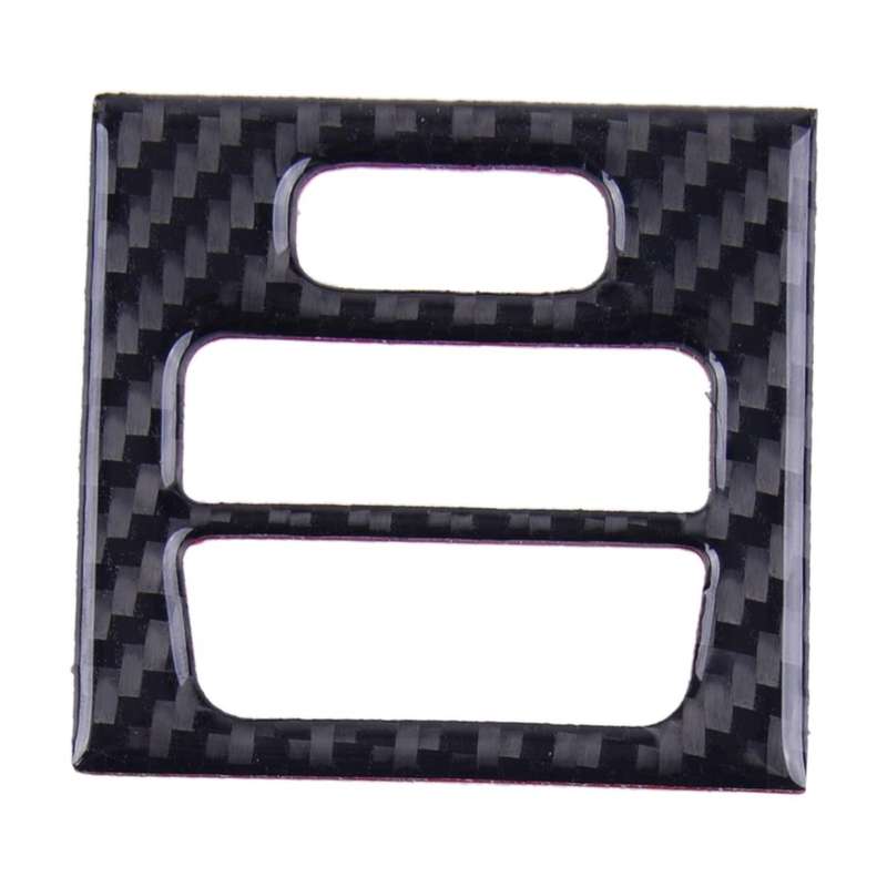 Carbon Fiber ABS Air Vent Outlet Panel Frame Trim Fit for BMW E90 E92 E93 05-12