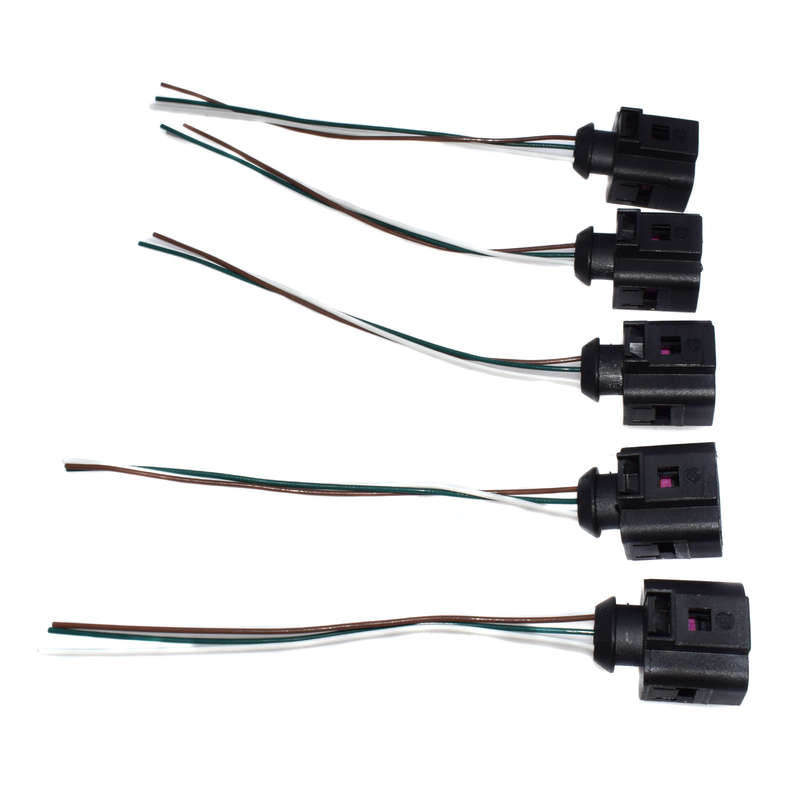 5pcs For A3 Beetle Jetta Oil Level Sensor Plug Wiring Cable Socket 3B0973703G