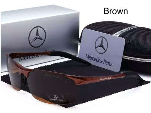 Mercedes Benz Sunglasses - Men&#039;s - Polaroid Lens / Alloy Frame Glasses- NEW UK