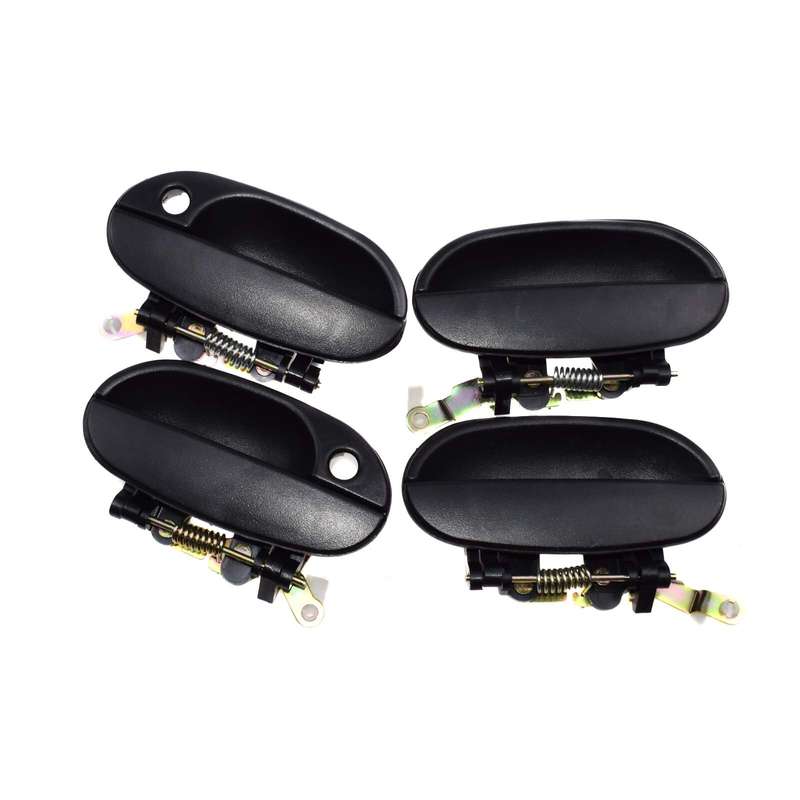 4X Front Rear Left Right Outside Door Handle Black For Hyundai Accent 95-99 New