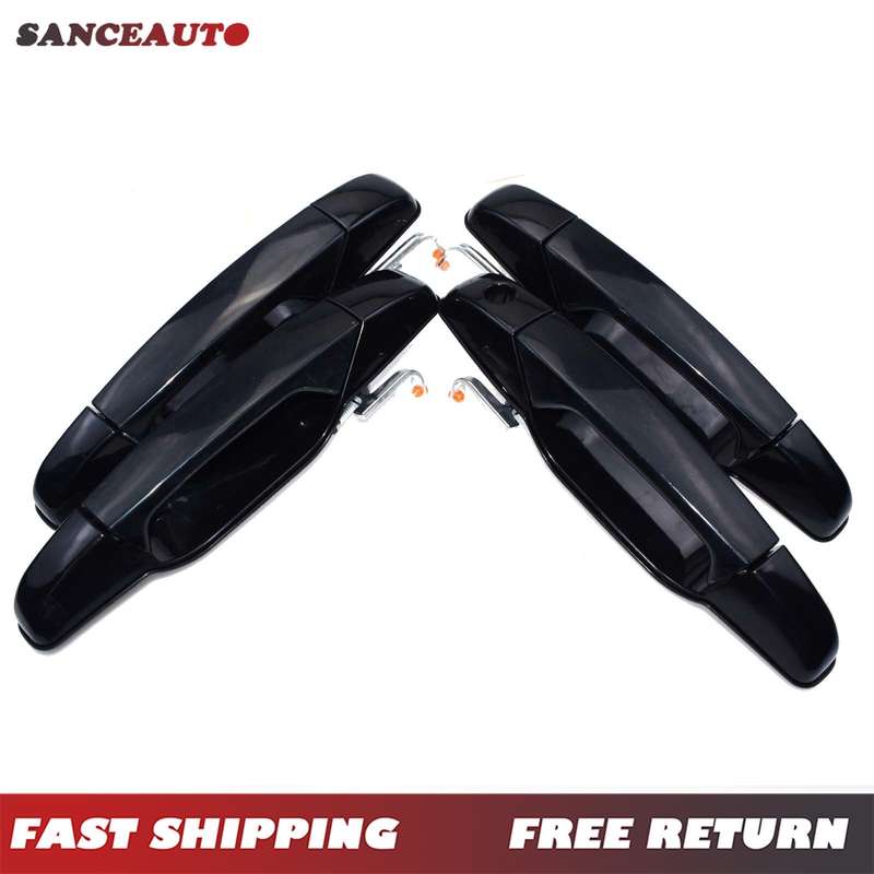 Black Outside Door Handle For 2007-2013 Chevy Tahoe GMC Yukon Sierra Escalade