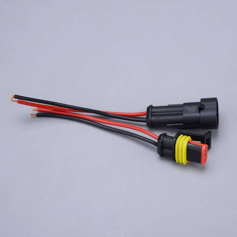 2pcs Waterproof 2-pin Electrical Wire Connector Plug Cable Boat Car truck New
