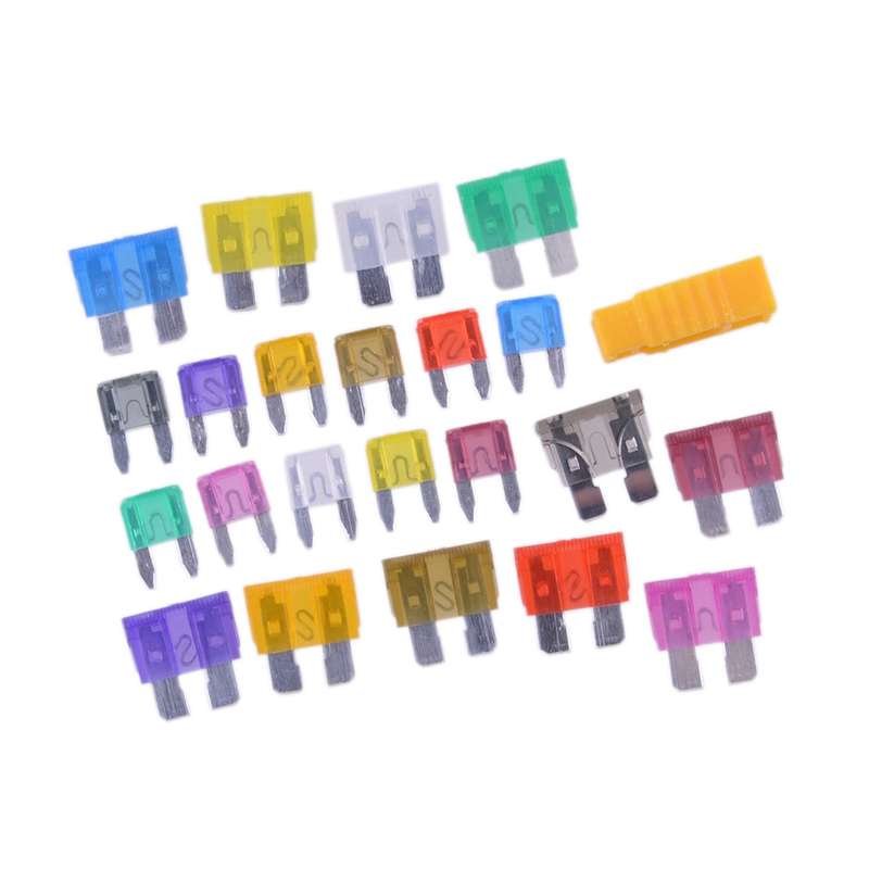 242Pc Car Blade Fuses Kit Medium Small Blade Type Holder Fuses Universal