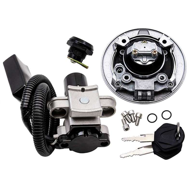 Ignition Switch Fuel Gas Cap Seat Lock Set Fit For Kawasaki KLX230/KLX230S 20-23