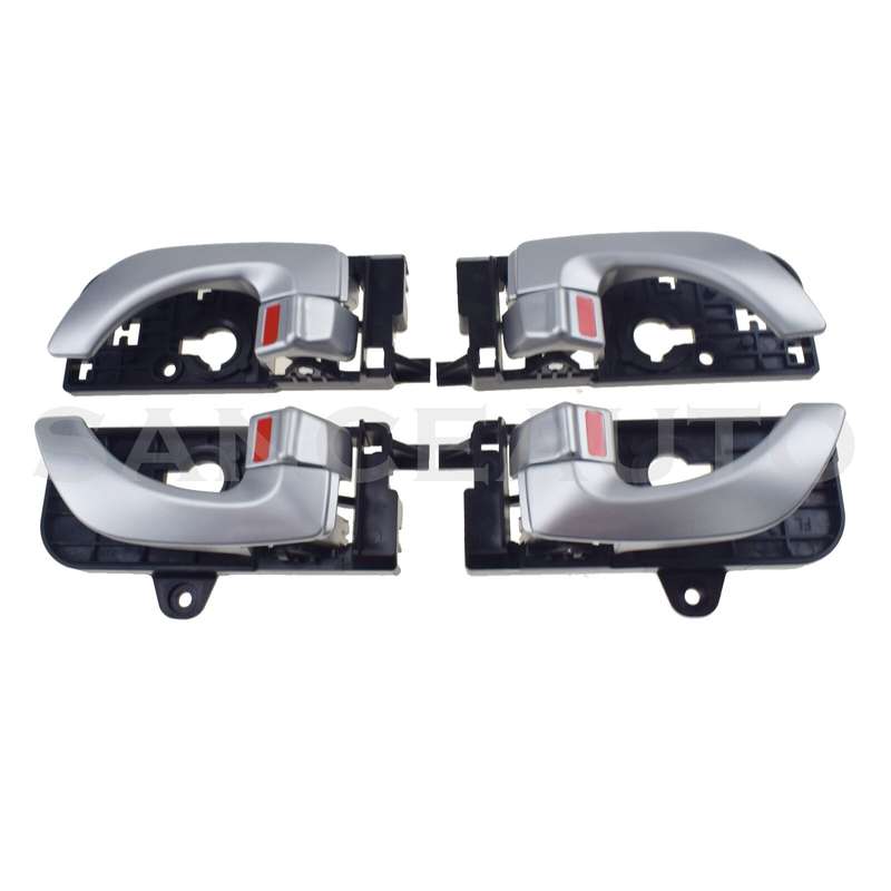 Silver Inside Interior Door Handle Front Rear LH RH For 2005-2008 Hyundai Sonata