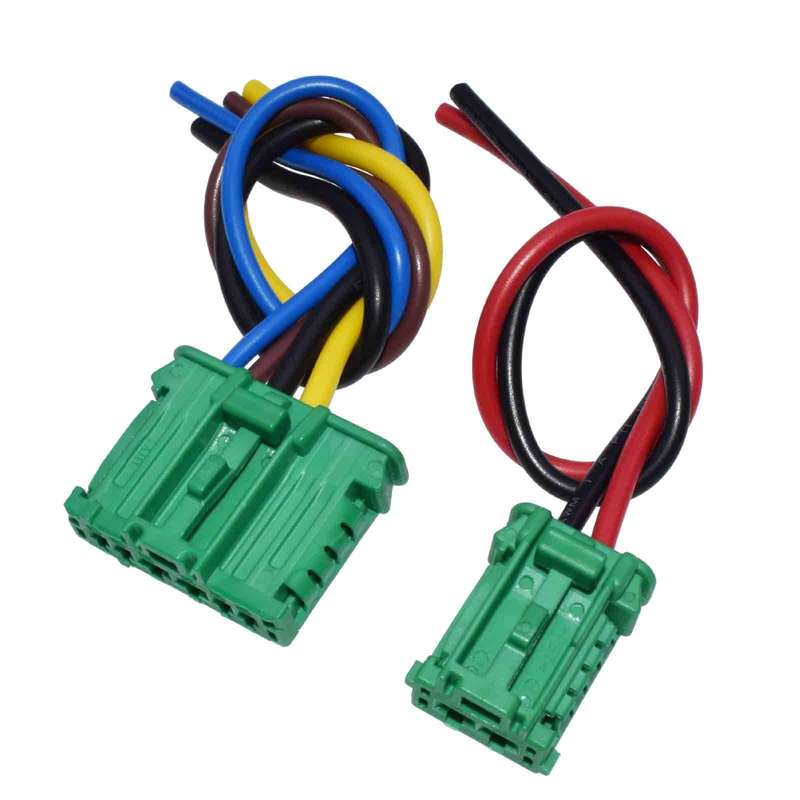 NEW 2PCS Blower Motor Heater Fan Resistor Connector/Wire For Nissan Tiida Livina