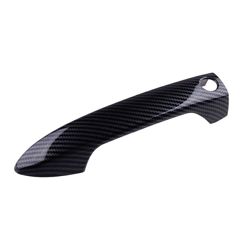 Carbon Fiber Look Exterior Side Door Handle Cover Trim 8pc Fit for Honda Accord