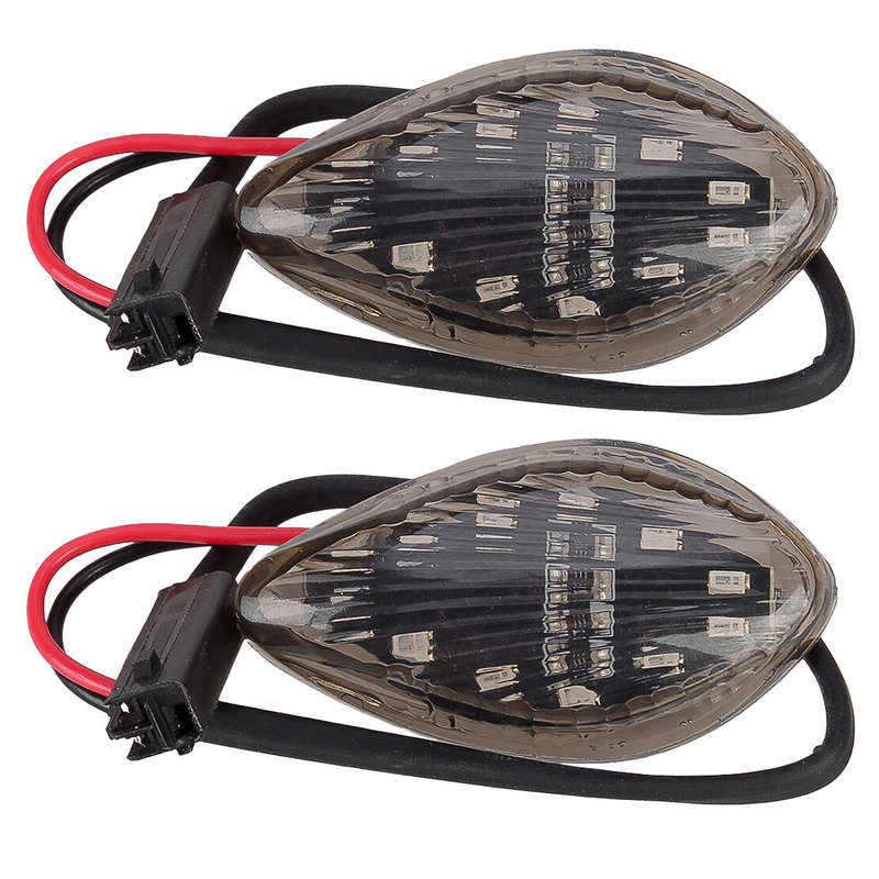Pair Black Lens Turn Signal Marker Light Lamp fit for Honda Grom 125 13-2019