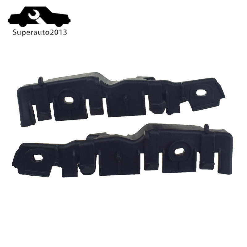 2X Front Left & Right Side Bumper Mounting Bracket Black For 2009-13 AUDI A3 New