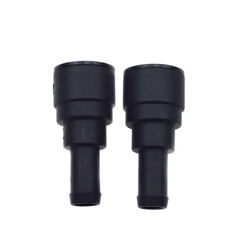 2X Black Heater Core Coolant Hose Connector For Chevy Tahoe GMC Yukon 15032062