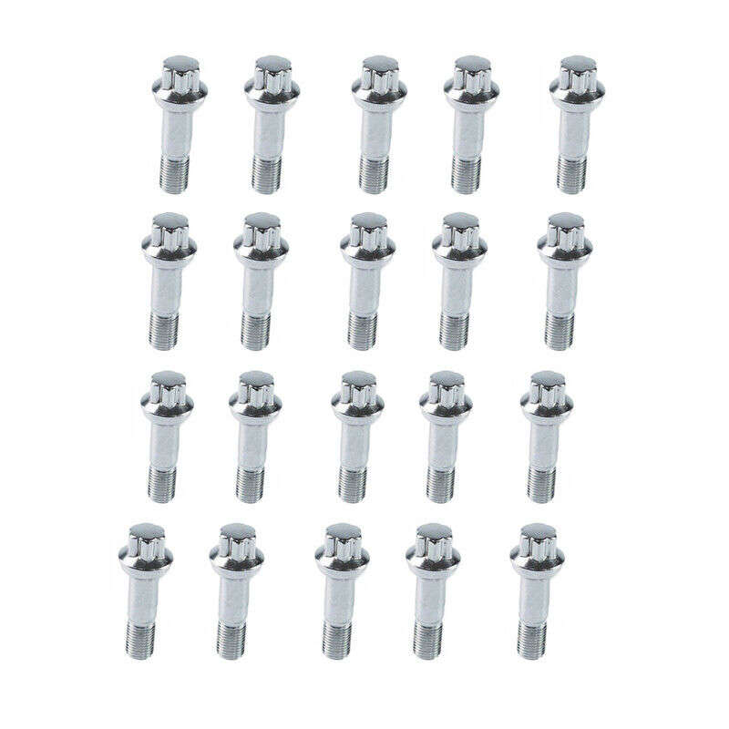 20pcs Wheel Lug Bolt Nuts 0009902207 Fit For Benz CL E GL GLK ML S-Class E63 AMG