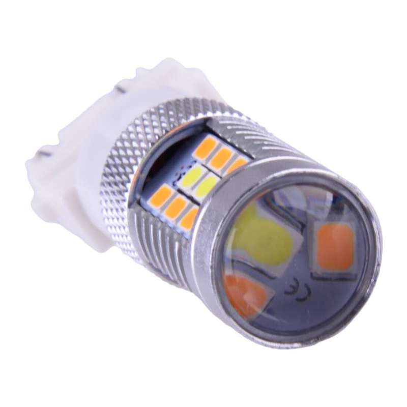 2pcs 3157 4157 Switchback White/Amber LED Turn Signal Light Bulbs Fit For Tundra