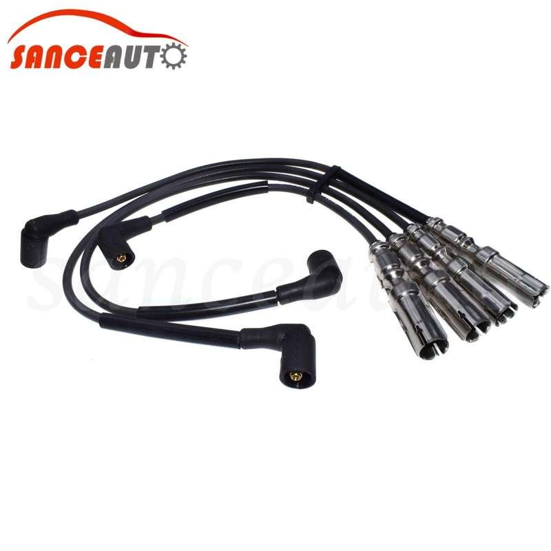 New Spark Plug Wire Set For VW Beetle Bora Golf GTI Jetta 2.0L SOHC 27588 144054