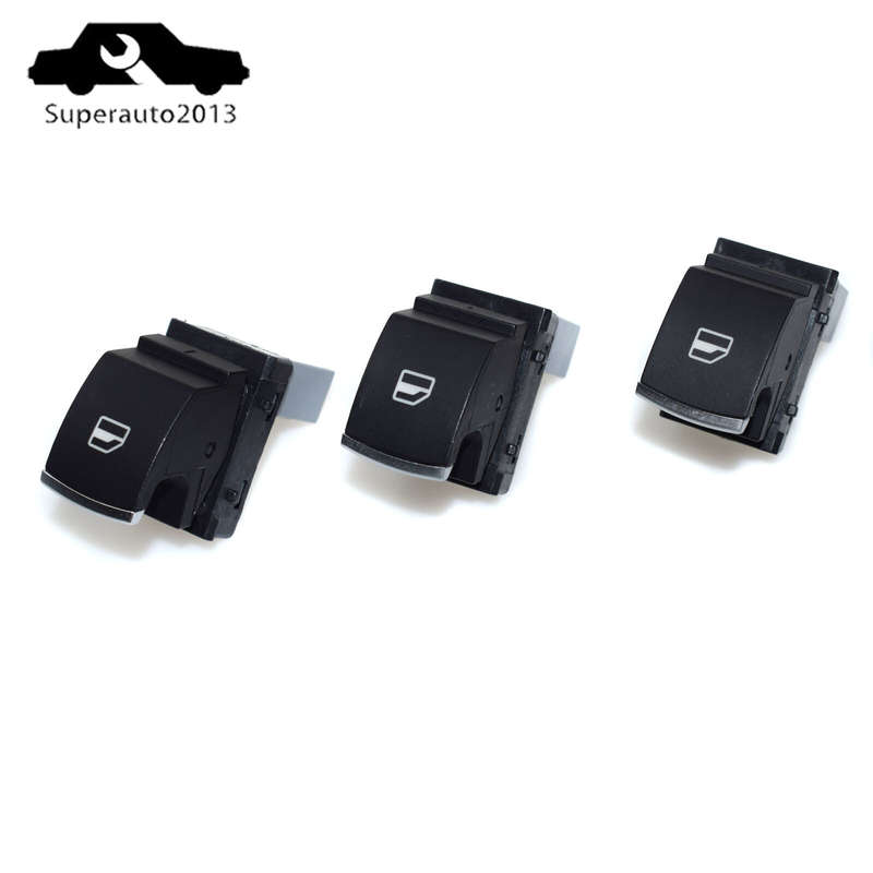 5ND959855 3PCS Passenger Side Power Window Switch For 2011-14 Volkswagen Touareg