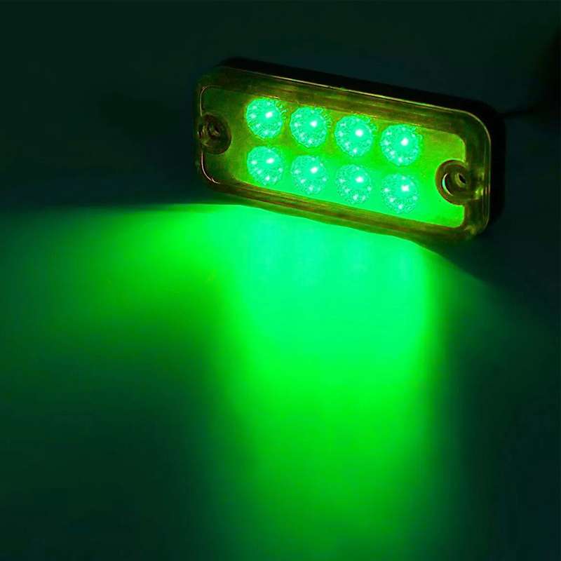 2x 4" 8LED Clearance Corner Light Side Marker Lamp Truck Trailer Lorry