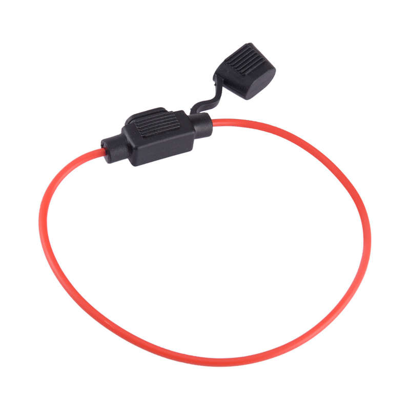 Standard Inline Fuse Holder Fuses In-Line 20A 18 AWG Adapter Cover 12V 20 Sets