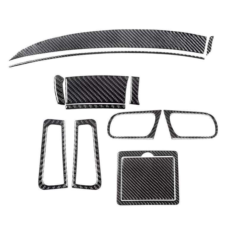 Carbon Fiber Full Interior Trim Cover Kit Fit For Infiniti G37 Sedan 2010 to2013