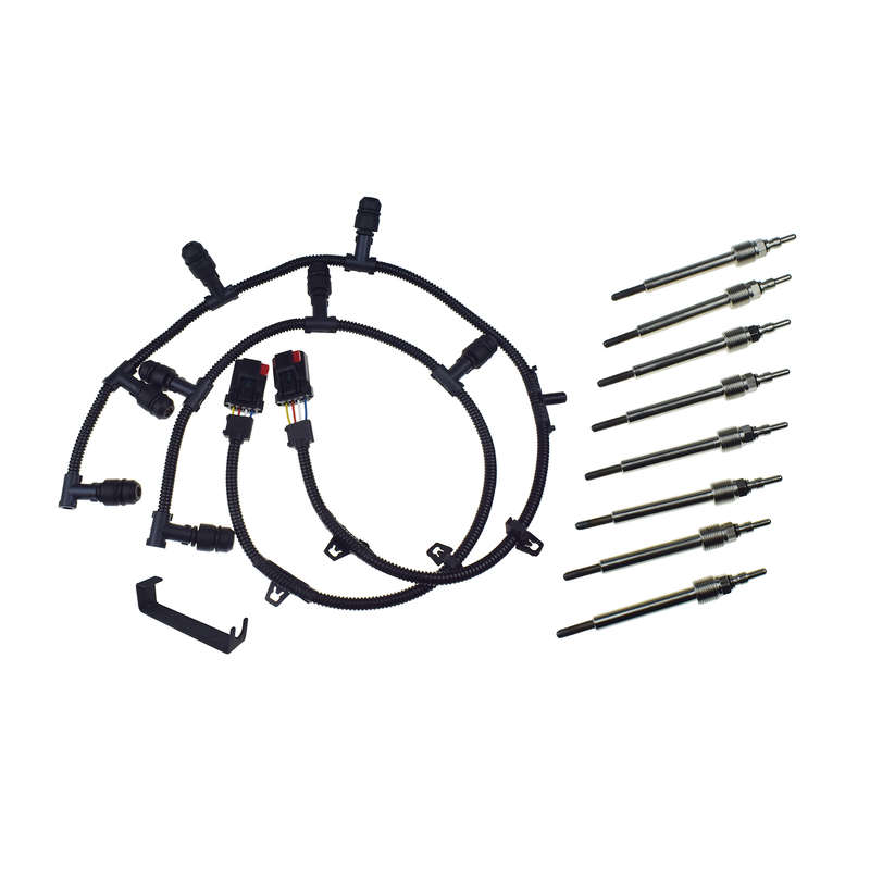 Glow Plug Harnesses+8 Glow Plugs ZD13 For 04-10 Ford 6.0L Powerstroke Diesel New