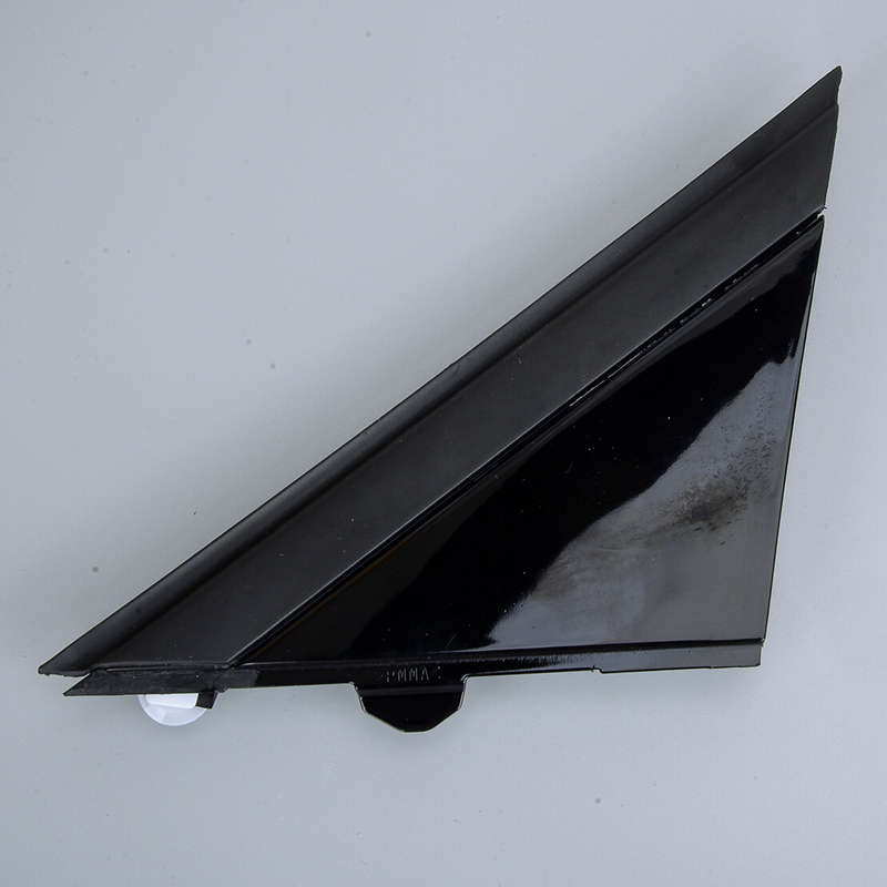 Gloss Black Left Side Rearview Mirror Flag Cover Molding Trim Fit for Fiat 500