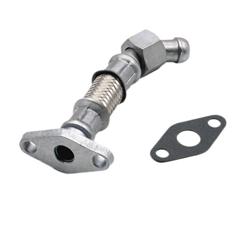 Turbocharger Oil Line Return Line with Clamps for Volkswagen Beetle Golf Jetta