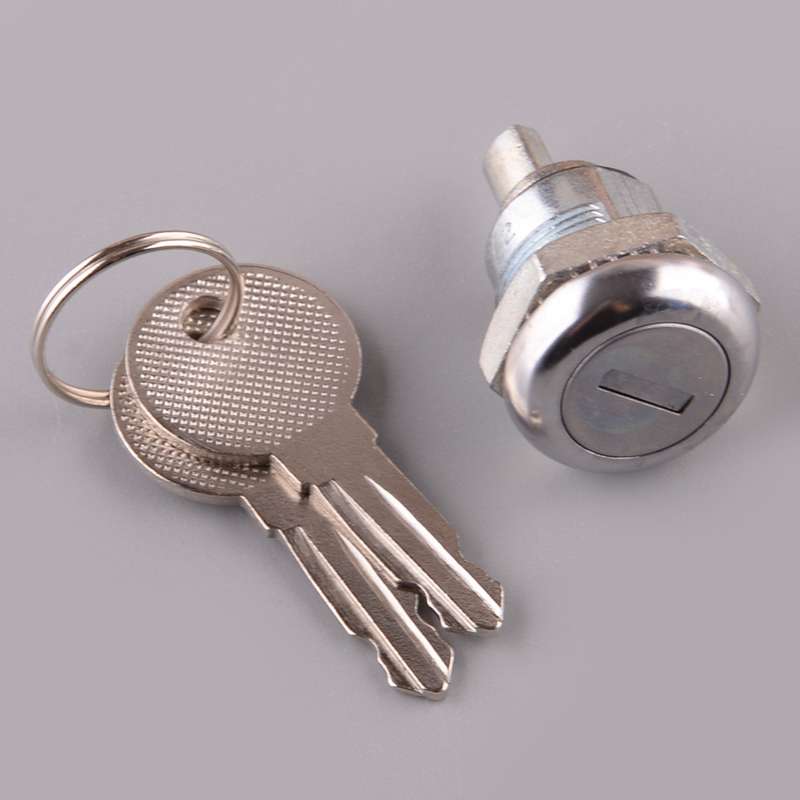 Lock Cylinder With 2 Keys Fit For Truck Folding T Handle Latch Toolbox