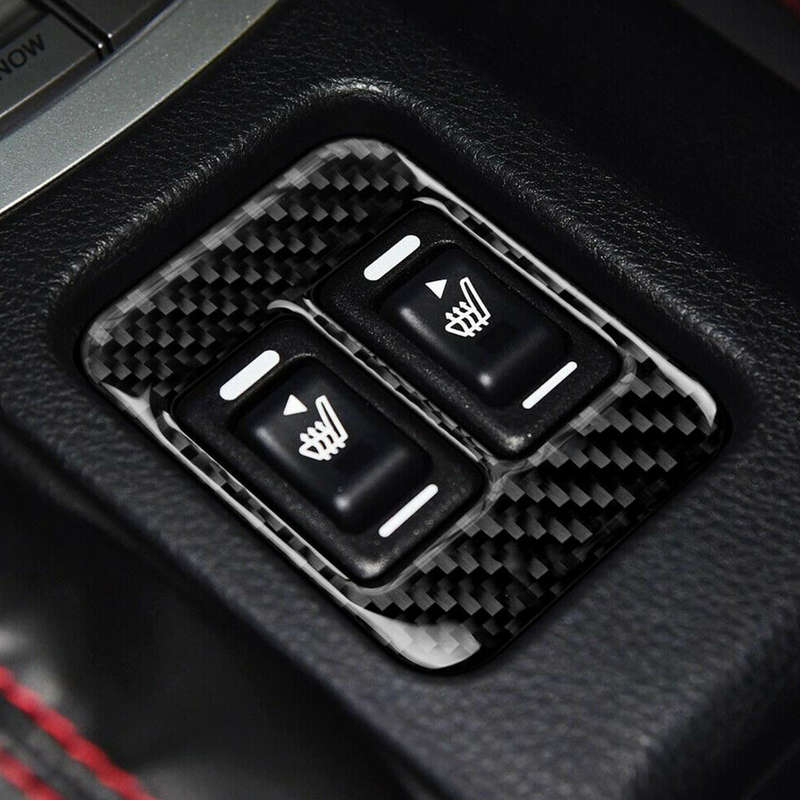 Fit For Subaru BRZ Toyota 86 13-17 Carbon Center Console Heating Button Trim
