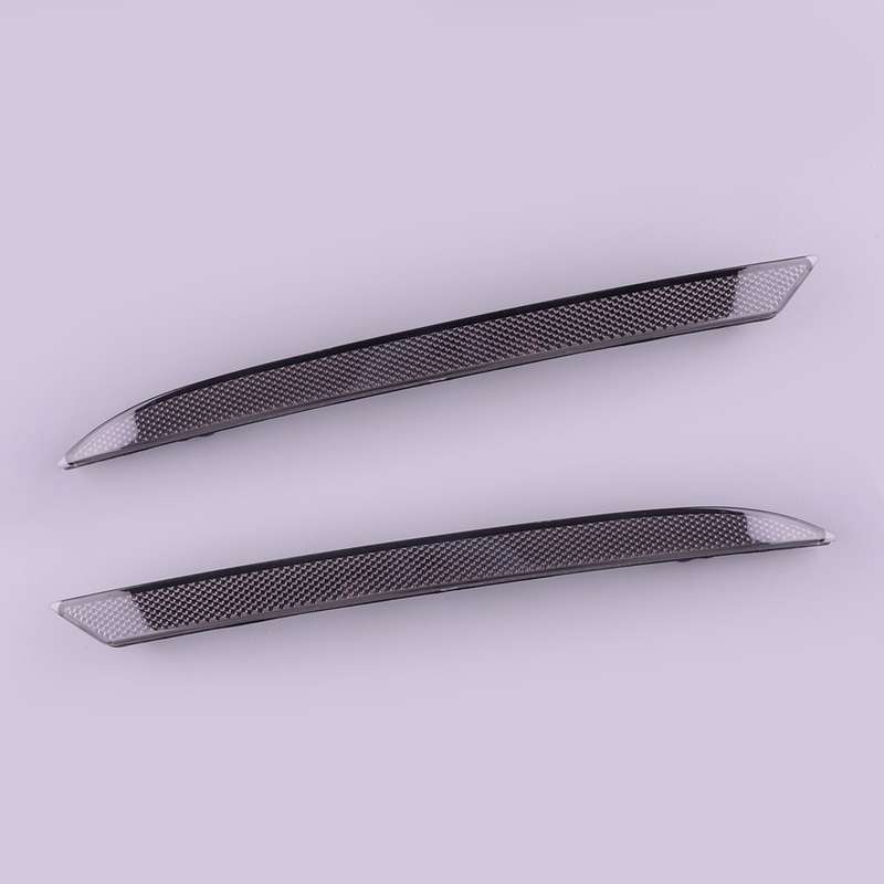 2x Smoke Lens Rear Bumper Reflector Pair Set Fit For Ford Mustang 2018-2022