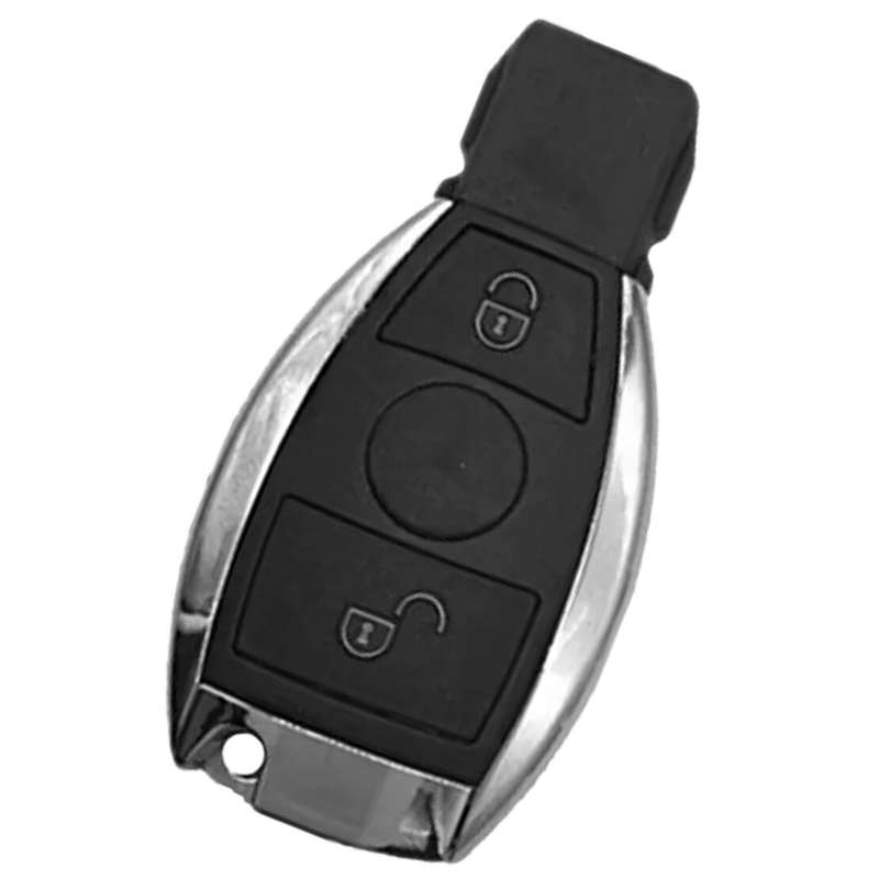 Car 2 Button Remote Key Fob Case With Uncut Blade Fit For Mercedes Benz