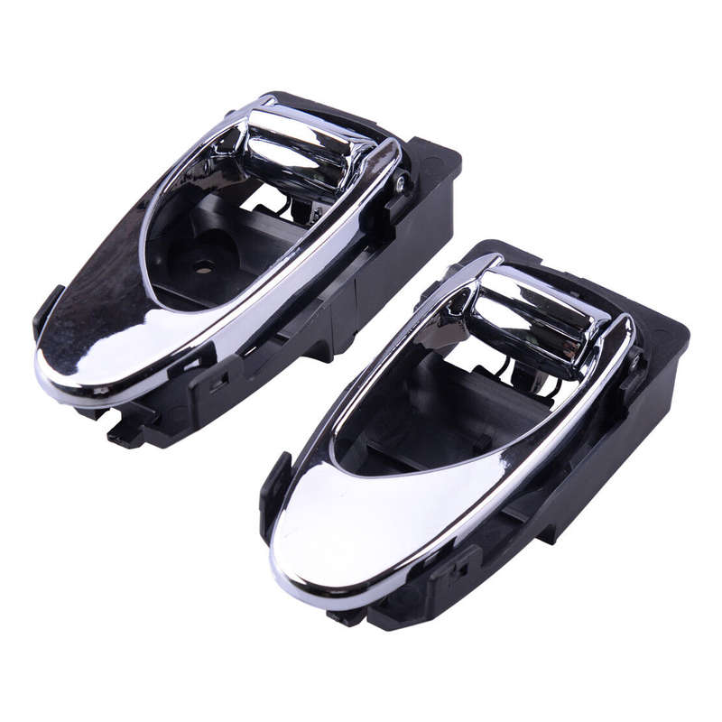 Left & Right Interior Inside Door Handle Silver Fit for Daewoo Leganza 98-02
