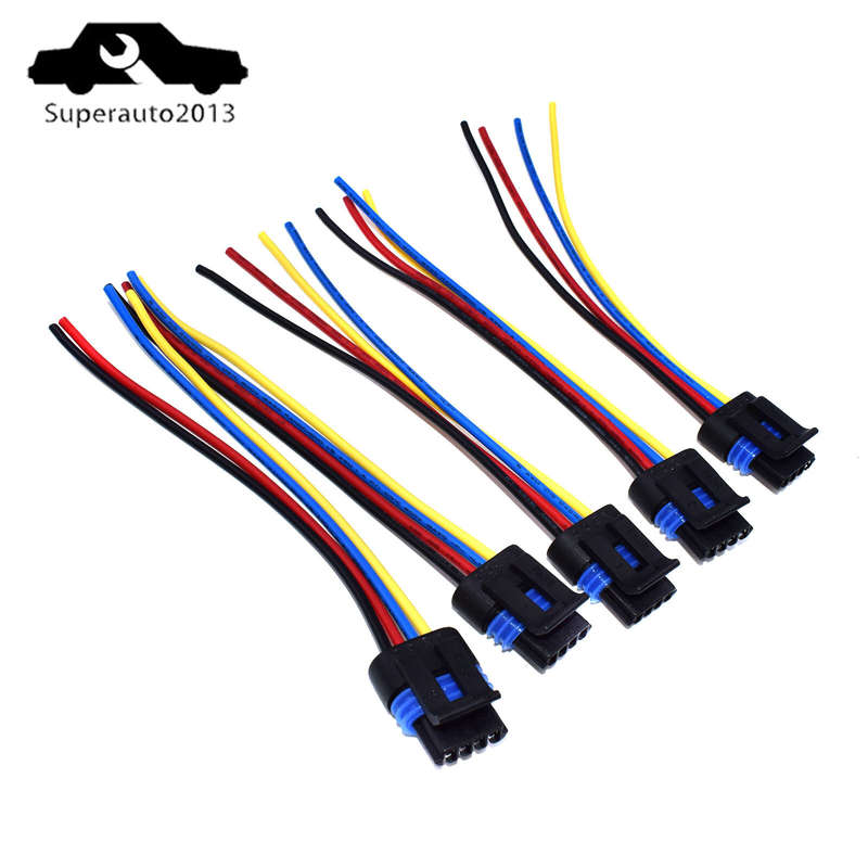 5PCS New 4 Way IAC Flat Idle Air Control Valve Connector For 1992-04 GM 88862215