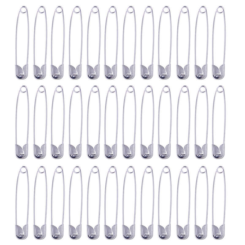 100pcs Silver Large Safety Pins Needles Assorted Clothes Sewing Craft Jewelry