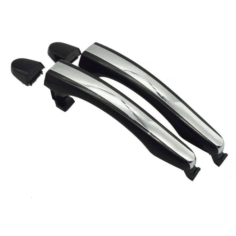 2pcs Exterior Outside Door Handles Rear Left Right For Hyundai Azera 2006-2011