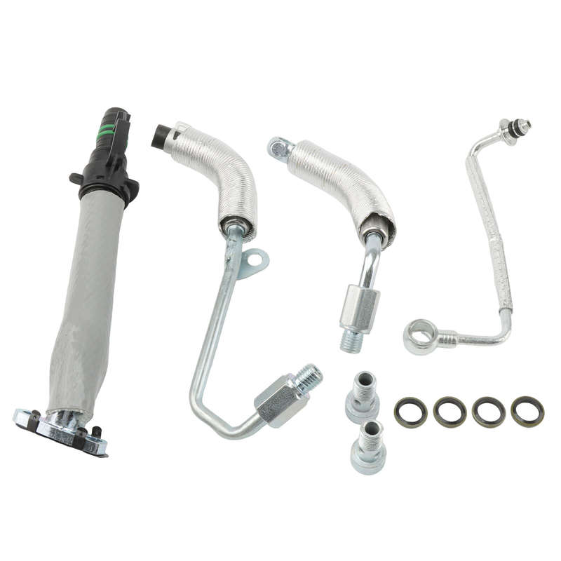 4Pcs For Cruze Sonic Trax Encore 1.4L Turbo Oil Return Drain & Oil Feed Pipe Kit