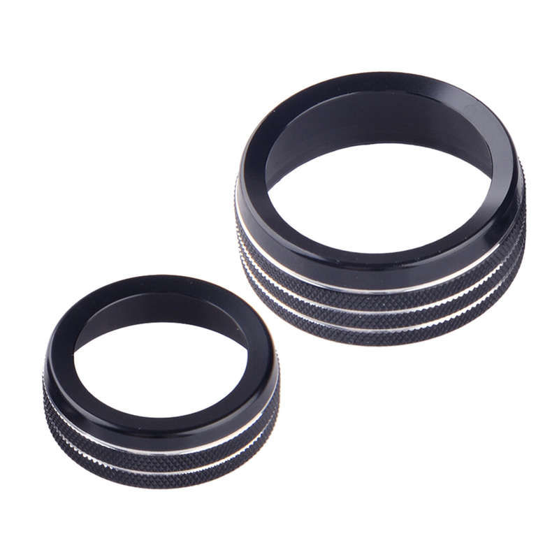 Aluminum AC Radio Switch Knob Cover Ring Fit For Dodge Durango 2014-2020