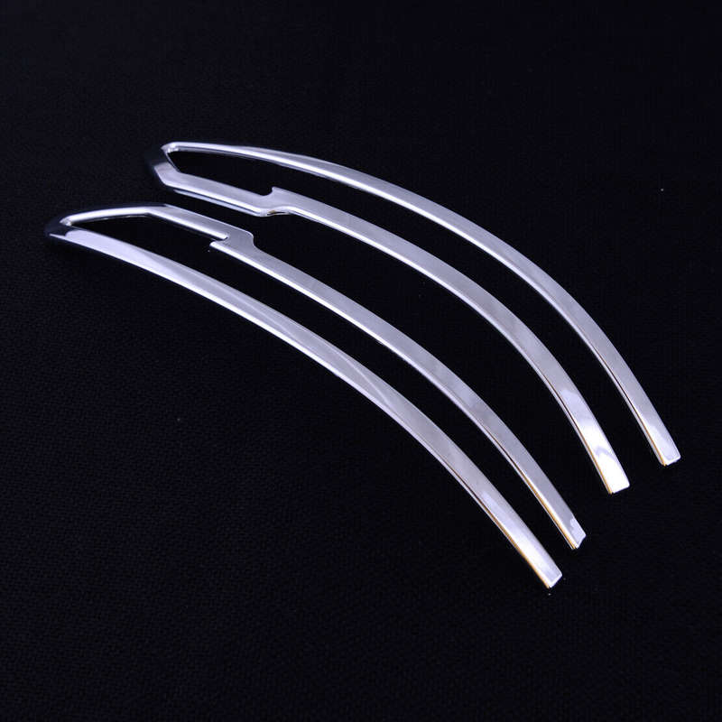 2x Chrome Rearview Mirror Strip Trim Cover Frame Fit For Nissan Murano 2015-2018